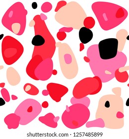 Light Red vector seamless background with bubbles. Modern abstract illustration with colorful water drops. Texture for window blinds, curtains.