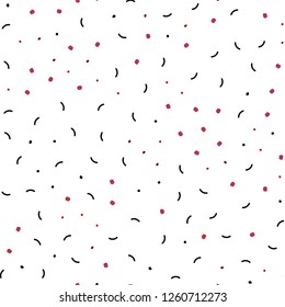 Light Red vector seamless background with bubbles, lines. Colorful illustration with circles and lines in futuristic style. Trendy design for wallpaper, fabric makers.