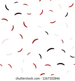 Light Red vector seamless background with bent lines. Creative illustration in halftone style with gradient. A completely new design for your business.