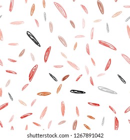 Light Red vector seamless background with bubbles. Glitter abstract illustration with blurred drops of rain. Beautiful design for your business advert.