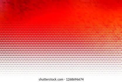 Light Red vector seamless background with triangles. Triangles on abstract background with colorful gradient. Template for business cards, websites.