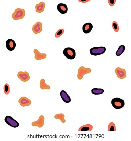 Light Red vector seamless background with bubbles. Modern abstract illustration with colorful water drops. Template for business cards, websites.