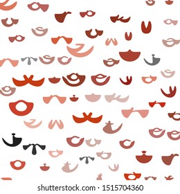 Light Red vector seamless background with signs of alphabet. Blurred design in simple style with signs of alphabet. Pattern for trendy fabric, wallpapers.