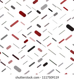 Light Red vector seamless cover with long lines. Decorative shining illustration with lines on abstract template. Best design for your ad, poster, banner.