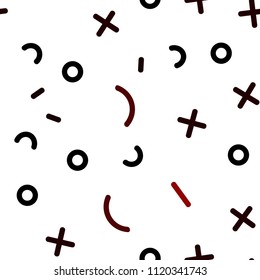 Light Red vector seamless cover with abstract shapes. Seamless Illustration with set of abstact gradient lines. Template for business cards, websites.