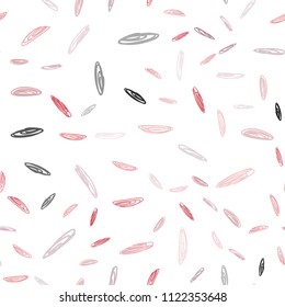 Light Red vector seamless cover with spots. Glitter abstract illustration with blurred drops of rain. Beautiful design for your business advert.
