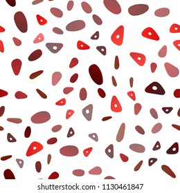 Light Red vector seamless cover in polygonal style with circles. Illustration with set of colorful circles, triangles. Pattern can be used for websites.