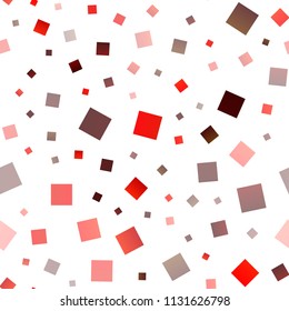 Light Red vector seamless cover in polygonal style. Illustration with set of colorful rectangles. Pattern for busines ad, booklets, leaflets