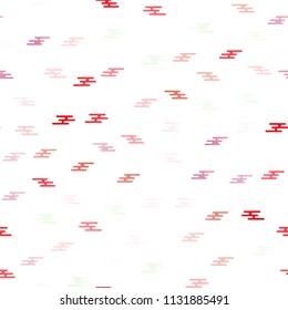 Light Red vector seamless cover with long lines. Blurred decorative design in simple style with lines. The pattern can be used for busines ad, booklets, leaflets