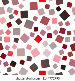 Light Red vector seamless cover in polygonal style. Decorative design in abstract style with rectangles. The template can be used as a background.
