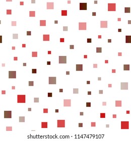 Light Red vector seamless cover in polygonal style. Illustration with set of colorful rectangles. Modern template for your landing page.