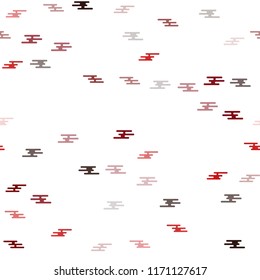 Light Red vector seamless cover with long lines. Modern geometrical abstract illustration with staves. The pattern can be used for websites.