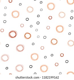 Light Red vector seamless cover with spots. Blurred bubbles on abstract background with colorful gradient. Pattern can be used for ads, leaflets.
