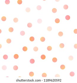 Light Red vector seamless cover with spots. Blurred decorative design in abstract style with bubbles. Completely new template for your brand book.