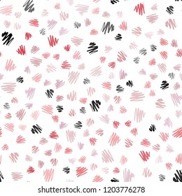 Light Red vector seamless cover with stright stripes. Decorative shining illustration with lines on abstract template. Pattern for your busines websites.