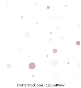 Light Red vector seamless cover with spots. Blurred decorative design in abstract style with bubbles. Pattern for trendy fabric, wallpapers.