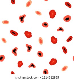 Light Red vector seamless cover with spots. Glitter abstract illustration with blurred drops of rain. Template for business cards, websites.