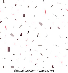 Light Red vector seamless cover in polygonal style. Decorative design in abstract style with rectangles. Pattern for commercials.