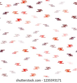 Light Red vector seamless cover with long lines. Glitter abstract illustration with colored sticks. The pattern can be used for busines ad, booklets, leaflets