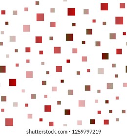Light Red vector seamless cover in polygonal style. Illustration with set of colorful rectangles. Best design for your ad, poster, banner.