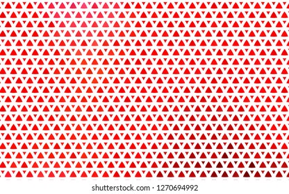 Light Red vector seamless cover in polygonal style. Abstract gradient illustration with triangles. Template for business cards, websites.
