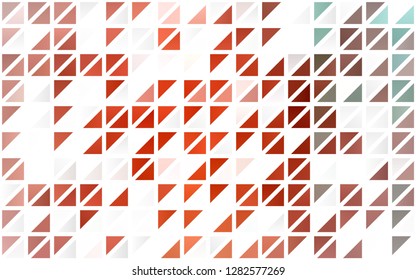 Light Red vector seamless cover in polygonal style. Modern abstract illustration with colorful triangles. Pattern for trendy fabric, wallpapers.
