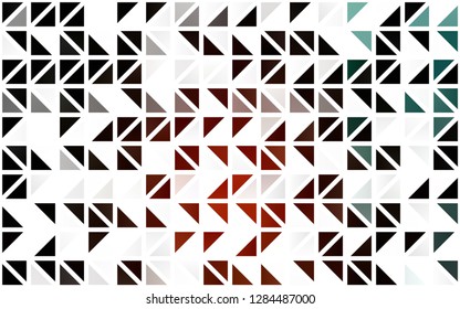 Light Red vector seamless cover in polygonal style. Glitter abstract illustration with triangular shapes. Pattern for design of window blinds, curtains.