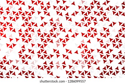 Light Red vector seamless cover in polygonal style. Abstract gradient illustration with triangles. Pattern for design of window blinds, curtains.