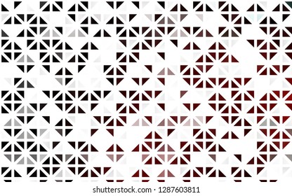 Light Red vector seamless cover in polygonal style. Glitter abstract illustration with triangular shapes. Pattern for trendy fabric, wallpapers.