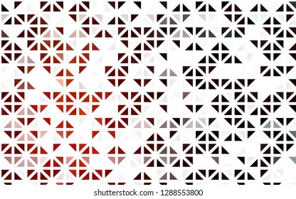 Light Red vector seamless cover in polygonal style. Abstract gradient illustration with triangles. Pattern for trendy fabric, wallpapers.