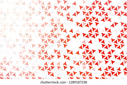 Light Red vector seamless cover in polygonal style. Abstract gradient illustration with triangles. Design for textile, fabric, wallpapers.