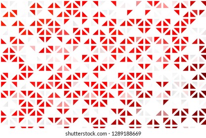 Light Red vector seamless cover in polygonal style. Beautiful illustration with triangles in nature style. Pattern for trendy fabric, wallpapers.