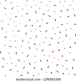 Light Red vector seamless cover with spots, lines. Design with connection of dots and lines on colorful background. Pattern for design of fabric, wallpapers.