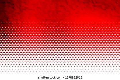 Light Red vector seamless cover in polygonal style. Illustration with set of colorful triangles. Pattern for trendy fabric, wallpapers.