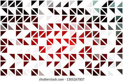 Light Red vector seamless cover in polygonal style. Decorative design in abstract style with triangles. Pattern for design of fabric, wallpapers.