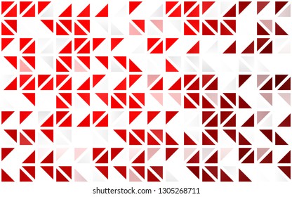 Light Red vector seamless cover in polygonal style. Beautiful illustration with triangles in nature style. Trendy design for wallpaper, fabric makers.