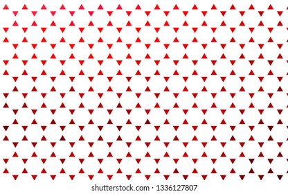 Light Red vector seamless cover in polygonal style. Illustration with set of colorful triangles. Pattern for design of fabric, wallpapers.