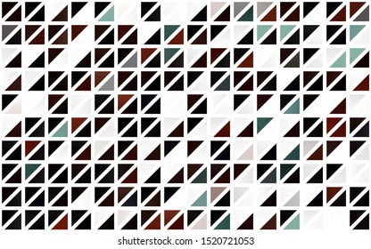 Light Red vector seamless cover in polygonal style. Glitter abstract illustration with triangular shapes. Pattern for design of fabric, wallpapers.