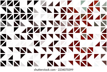 Cubierta transparente vectorial rojo claro de estilo poligonal. Ilustración de gradiente abstracta con triángulos. Diseño de moda para tapizados, fabricantes de tejidos.