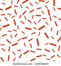 Light Red vector seamless, isometric template with repeated sticks. Blurred decorative design in simple style with lines. Design for wallpaper, fabric makers.