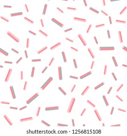 Light Red vector seamless, isometric layout with flat lines. Modern geometrical abstract illustration with Lines. Texture for window blinds, curtains.