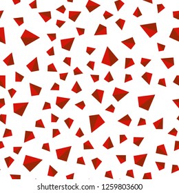 Light Red vector seamless, isometric cover with polygonal style. Beautiful illustration with triangles in nature style. Texture for window blinds, curtains.