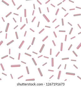 Light Red vector seamless, isometric background with stright stripes. Blurred decorative design in simple style with lines. Pattern for trendy fabric, wallpapers.