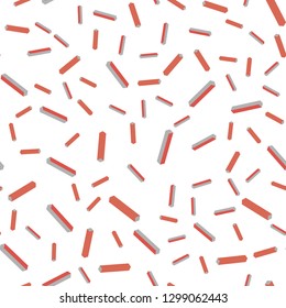 Light Red vector seamless, isometric template with repeated sticks. Modern geometrical abstract illustration with Lines. Design for textile, fabric, wallpapers.