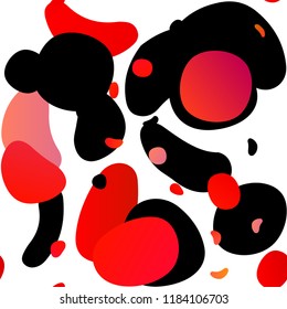 Light Red vector seamless layout with circle spots. Colorful illustration with blurred circles in nature style. Pattern for design of window blinds, curtains.