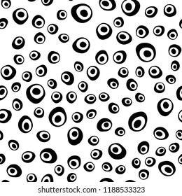 Light Red vector seamless layout with circle spots. Blurred decorative design in abstract style with bubbles. Pattern for design of window blinds, curtains.