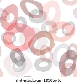 Light Red vector seamless layout with circle spots. Abstract illustration with colored bubbles in nature style. Trendy design for wallpaper, fabric makers.