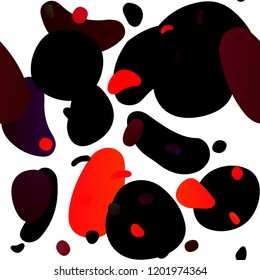 Light Red vector seamless layout with circle spots. Colorful illustration with blurred circles in nature style. Trendy design for wallpaper, fabric makers.