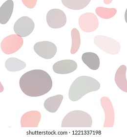 Light Red vector seamless layout with circle spots. Glitter abstract illustration with blurred drops of rain. Pattern for trendy fabric, wallpapers.