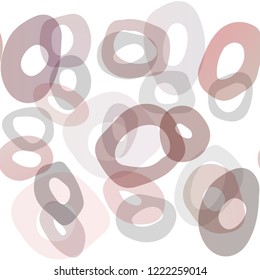 Light Red vector seamless layout with circle spots. Colorful illustration with blurred circles in nature style. Trendy design for wallpaper, fabric makers.